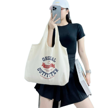 Canvas Shopping Bags Good Price Handled Style Customized Color Durable Using For Many Industries From Vietnam Manufacturer 1