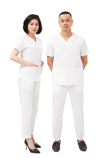 Hospital Uniforms Medical Scrubs Good price Set Stylish WRAP Stored in a Polybag Vietnam Manufacturer 7