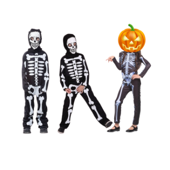 High Quality Horror Skull Jumpsuit High Quality Hot Selling For Kids Halloween Cosplay Convenient Pack In Carton Box From Vietnam 7