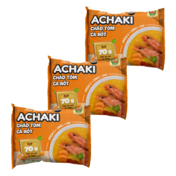 Achaki Shrimp and carrot instant porridge Reasonable Price & Best Choice  no added color using for baby made in Vietnam 3