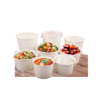 White Bowl Paper 12 Oz/ 450ml Paper Bowl Wholesale Recyclable Food & Beverage Customized Packing Size Logo Vietnam Manufacturer