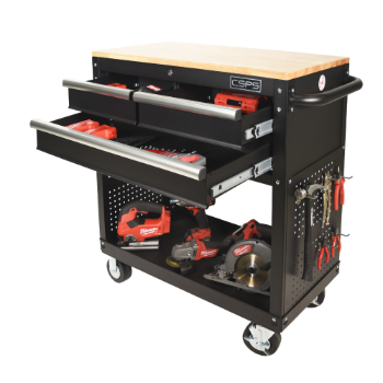 Wholesale Rolling Tool Cabinet 91cm 03 Drawers For Mechanic Garage High Quality Storehouse Rolling Tool Set Tool Chest Standing With Wheels Industry 4