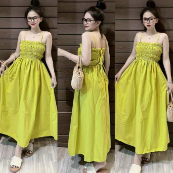 Ladies Dresses Casual Sexy Easy To Wear Natural Fashion Washable Each One In Poly Bag Made In Vietnam Manufacturer 5