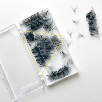 20D-0.03-16mm Good Retention Loose Lashes 1000Fan Mix Tray Faux Mink Lash Extension Human Hair Custom Logo Viet Nam Manufacturer 1