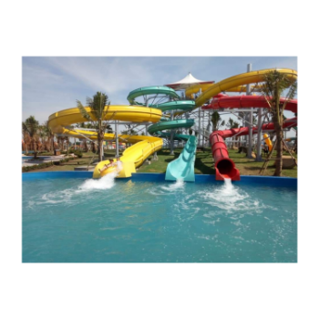 Pool Water Slide Cheap Price Alkali Free Glass Fiber Using For Water Park ISO Packing In Carton From Vietnam Manufacturer 2
