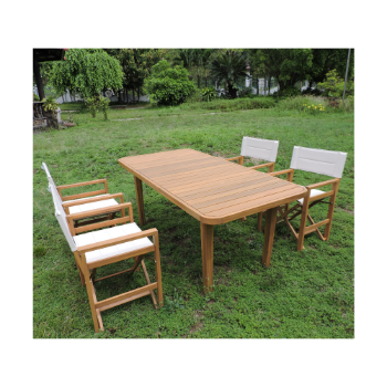 Wood Outdoor Furniture Product With 4 Position Chairs For Hotel And Restaurant Luxury Design Made In Vietnam 1