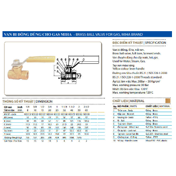 B Brass Ball Valve Reasonable Price Metal Plumbing Fitting Fast Delivery Wooden Pallet Made In Vietnam Manufacturer 1