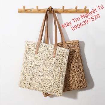 Vietnam Bags Travel Beach Woven Handbag Woven Shoulder Bag Beach Bag Crochet Knit Purse for Women Girl  From Manufacturer Vietnam 2