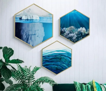 Hexagonal Wall Painting - GD58/GD59/GD60/GD61 1