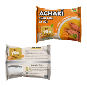 Achaki Shrimp and carrot instant porridge Reasonable Price no added color using for baby made in Vietnam 6