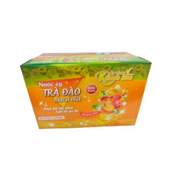 Fast Delivery Coconut Jelly Peach Tea Juice Flavored Beverage Iso Packed In Box From Vietnam Manufacturer 1