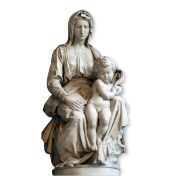 The Madonna of Bruges By Michelangelo Wholesale Statue Stone OEM ODM Packed Styrofoam Box Made In Vietnam Manufacturer 1