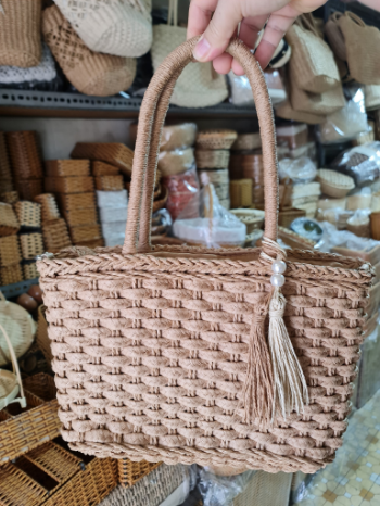 Travel Beach Woven Handbag Woven Shoulder Bag Beach Bag Crochet Knit Purse for Women Girl  From Manufacturer Vietnam 4