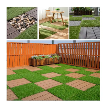 Wooden Deck Tiles 2023 Best Choice Waterproof 300X300X19Mm Decking Tiles Vietnam Manufacturer 5