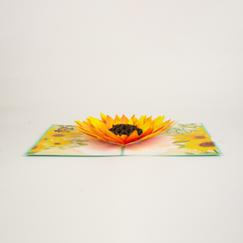 Mother Day Sunflower Card 3D Pop Up Unique Design Whole Creative Art Paper Best Choice Fast Delivery Customized From Vietnam 4