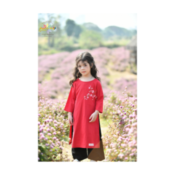 Cute Ao Dai For Baby Girl Fast Delivery Competitive Price Girls Party Dress Lovely Pattern Packing In Carton Box Made In Vietnam 11