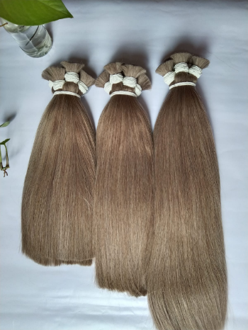 Bulk Hair Extensions Hot Selling Vietnamese Hair Raw Hair Machine Double Weft 2