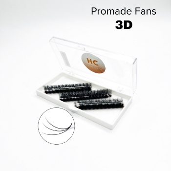 3D Promade 1000 Fans eyelash lash OEM No Irritation using for beauty pack in tray or box Made in Vietnam Manufacturer 2