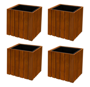 Square Hardwood Planter For Wholesale Reasonable Price High Quality Hard Wood Outdoor Packed In Carton Box Made In Vietnam Manufacturer 3