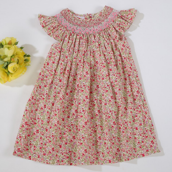 View larger image Add to Compare  Share Fast Delivery Girls Smocked Dresses For Baby Girl Short Sleeve ODM From Vietnam Manufacturer Top Selling Product 8