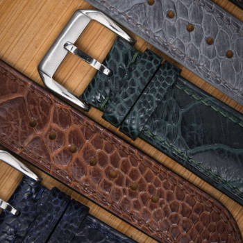 Handmade leather watch band made of genuine ostrich leather made in Vietnam 3