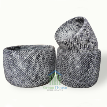 High Quality Home Decoration with chain rattan hanging flower pots for plants Customized Service From Vietnam manufacturer 2