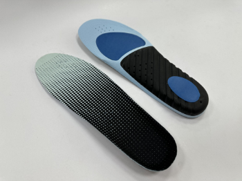 Blue PU Foam Black Eva Fabric Printed 3D Pattern Heel Pads For Shoes 2023 Sports Insoles Improved Performance Injury Protection 8