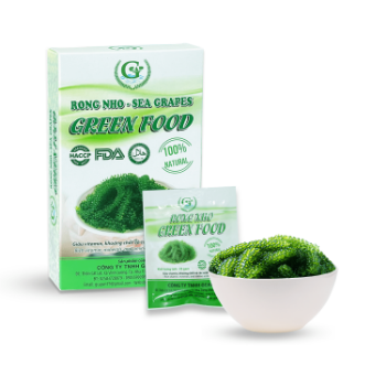 Salted Sea Grapes GREEN FOOD Dehydrated Seaweed Organic Umibudo Green Caviar Caulerpa - 100 grams 1