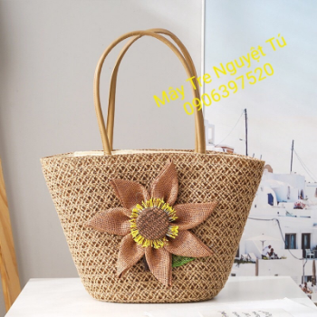 Travel Beach Woven Handbag Woven ShoulderBag Beach Bag Crochet Knit Purse for Women Girl 6