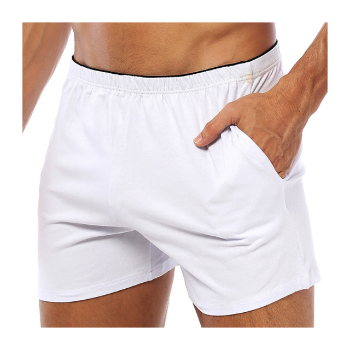 Men Wear Boxers Sleep Shorts 4-way Stretch Cotton Fabric Good Sweat Absorption Customized Sports Man Home Pants 4