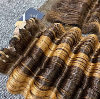 Weft Hair Bundle Raw Natural Straight Vietnamese Beauty Service Human Hair Extension Film Lace Vietnam Manufacturer 6