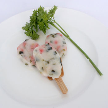 Skewered Tempura Fish Mixed With Green Onion And Ginger Keep Frozen For All Ages Haccp Vacuum Pack Manufacturer 1