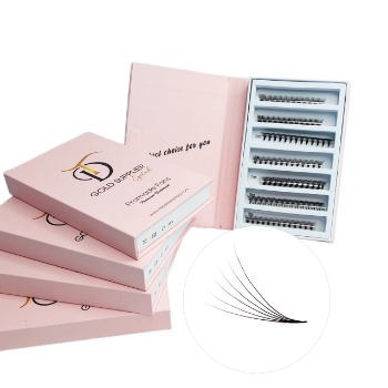 TD Lashes Ultra Speed 2D Box Mix Size Synthetic Hair Hand Made eyelash extension With Custom Logo Packaging Box Fast Shipping 1