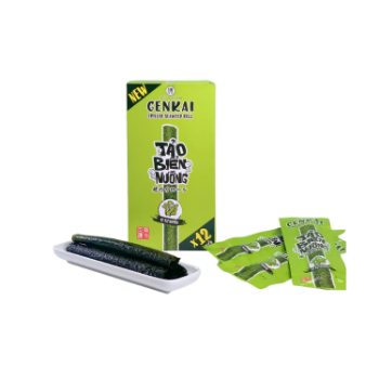 Sesame Seaweed Snack Grilled Seaweed Snack Natural Flavor Roll Box 43.2G Top Selling Product Ready To Eat Dried Packed In Bag 2