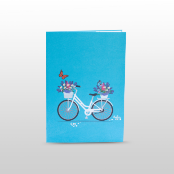 Mother Father Bike Card 3D Flower Pop Up Luxury Item Whole Unique Art Paper Colorful Flower Good Price Customized From Vietnam 2