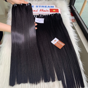 Machine Weft Short Bone Straight Natural Color Hair Extensions Bulk Sale Virgin Hair Beauty And Personal Care 7