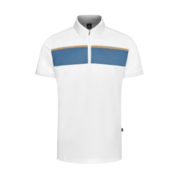 Polyester Spandex Regular-Fit Polo Shirt with Contrast Fabric at Across Men Polo Shirts New Arrival Shirts For Men 6