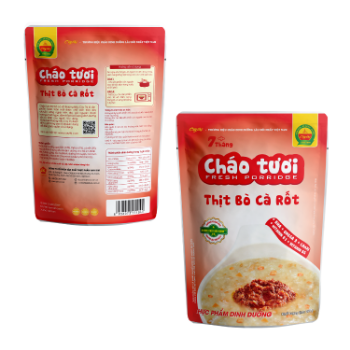 Cheap Delicious Beef & Carrot fresh porridge low price Convenient to eat Natural Ingredients packing in bag Asian Manufacturer 3