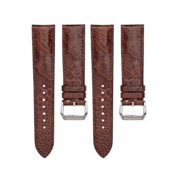 Genuine ostrich leather watch strap from Vietnam handmade leather watch strap made to order 1