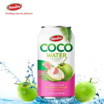 Coconut Water Guava Flavor Good Taste Nasami Brand OEM Coconut Water Manufacturers High Quality Factory Price Made In Vietnam 5