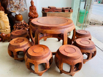 Tea Set Teapot Tea Cup Set High Quality Sustainable For Tea Serving Coconut Wood Custom Size Vietnam Manufacturer 1