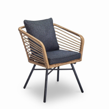 Flow Dining Set Dt406 Wicker Material Durable Living Room Customized Standard Packing Ista 1A Vietnam Manufacturer