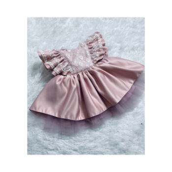 Elegant Newborn Dress Good Choice New Design Using For Baby Girl Pack In Plastic Bag Made In Vietnam Manufacturer 2