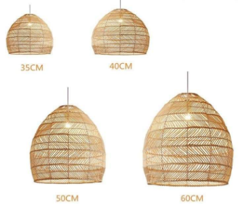 Bamboo Lampshade 02 W  2