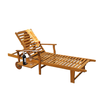 Wooden Sun Loungers Outdoor Furniture Patio Swimming Pool Chair Sun Lounger Modern Style Factory Price Vietnam Manufacturer 2