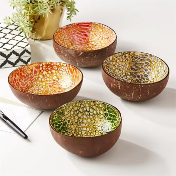 Coconut Shell Bowl Wholesale Tropical Smoothie Bowl best price made in Vietnam Manufacturer 4