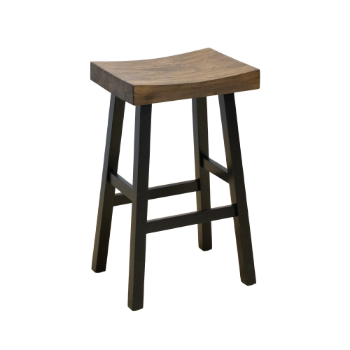 Wooden Counter Stool Rubber Wood Acacia Wood Destructive Coloration+ Black Modern Kitchen/ Dining 5-Layer Cartons From Vietnam 3