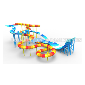 Boomerango Water Slide Park Variety Anti Ultraviolet Using For Water Park ISO Packing In Carton Asian Manufacturer 2