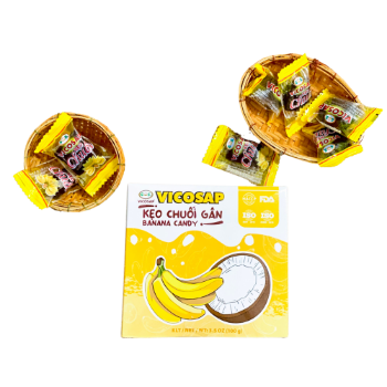 Authentic And Safe Banana Candy Manufacturer Banana Candy Box 100g Coconut Candy Exporter Bag Vietnam Supplier 6