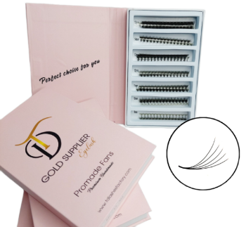 Ultra Speed 12D Custom Logo Lashes Free Sample Natural Long Eyelash Extensions Korean Black Cross OEM Customized Long Type 3